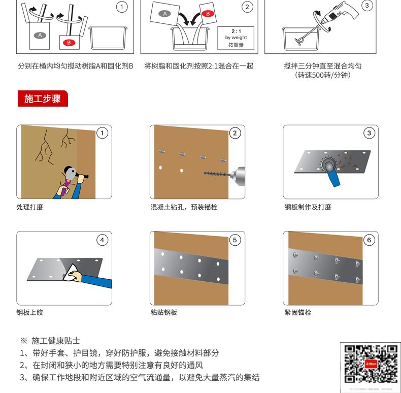 包钢宝兴粘钢加固施工过程